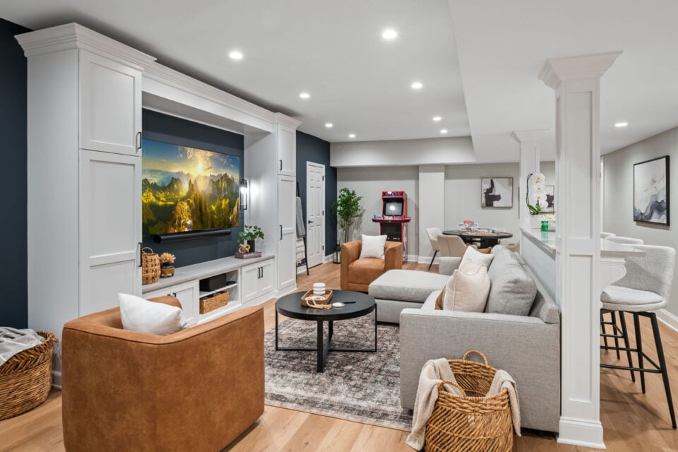 North Wales basement remodel