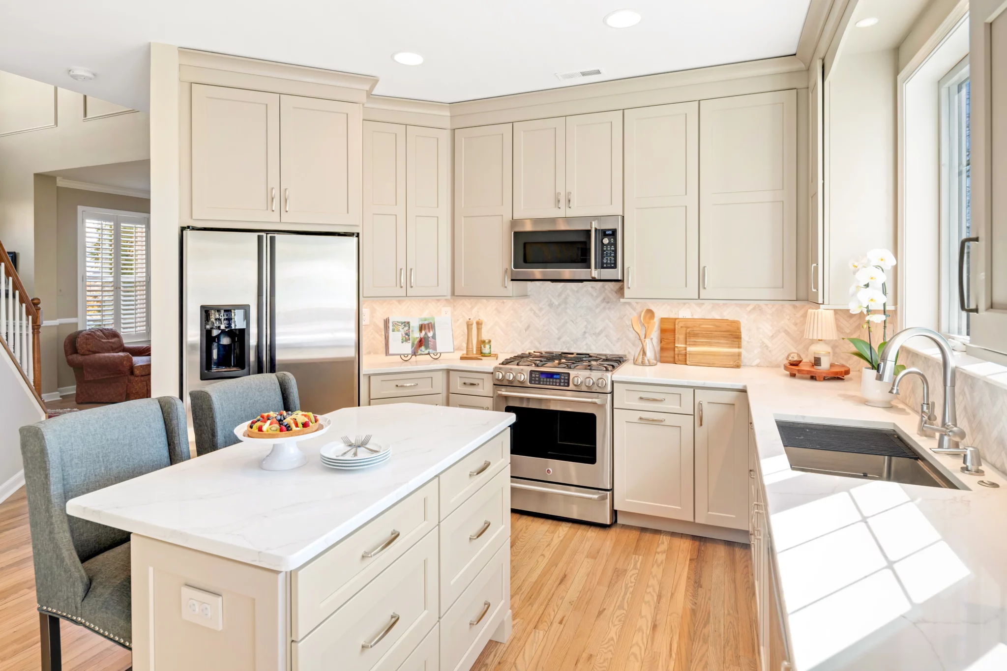 Streamlined Transitional Outdoor Kitchen Remodel in Ambler, PA by Custom Craft project photo 6