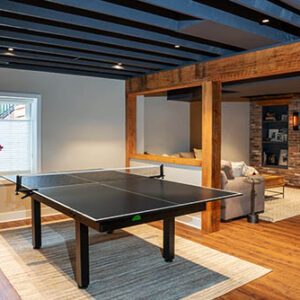Basement with Ping-Pong Table