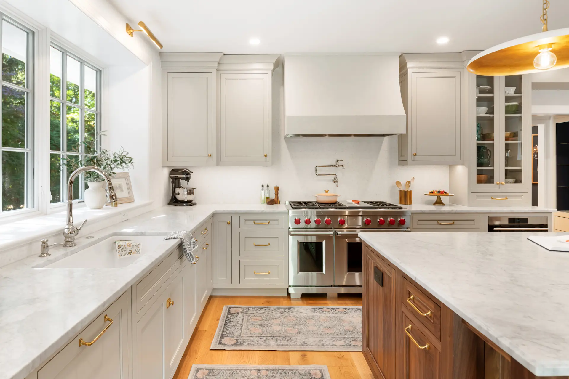 Bright renovated kitchen in a historic Pennsylvania home