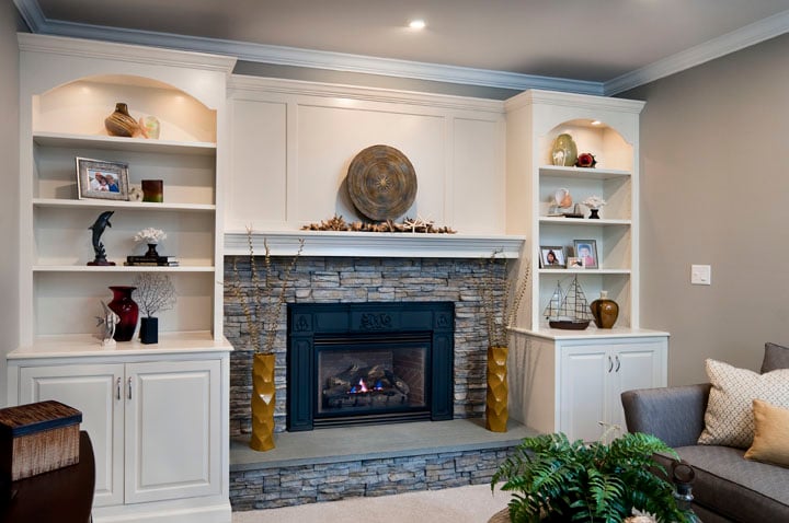 Fireplace with Built-ins