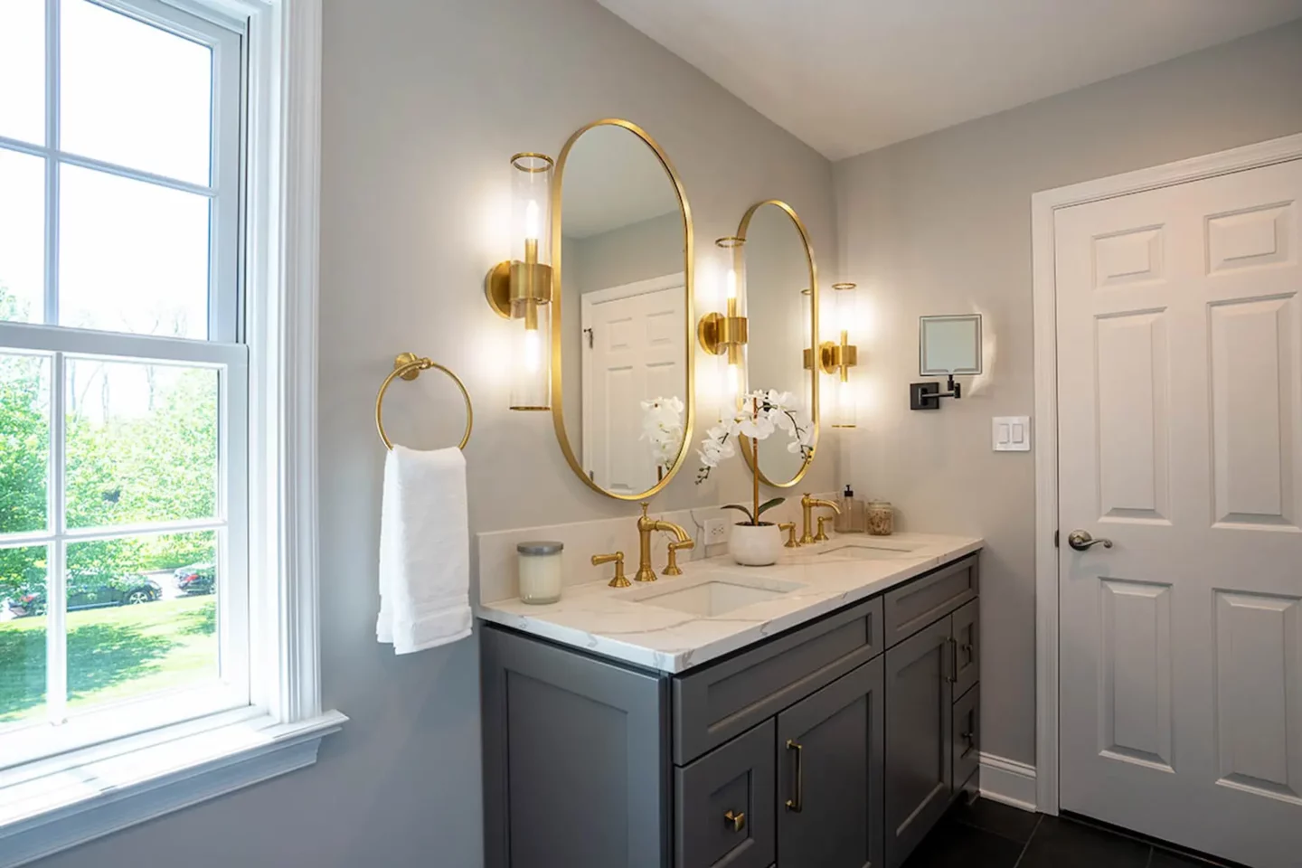 Close view of vanity in Lower Gwynedd Primary Bathroom