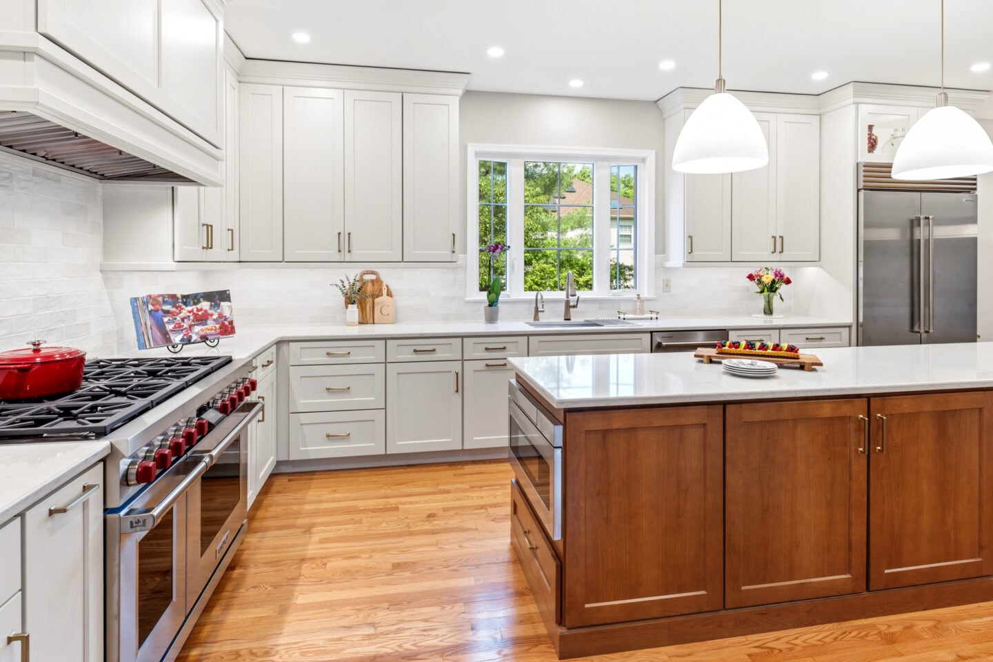 Functional kitchen layout designed for cooking, gathering, and everyday family life